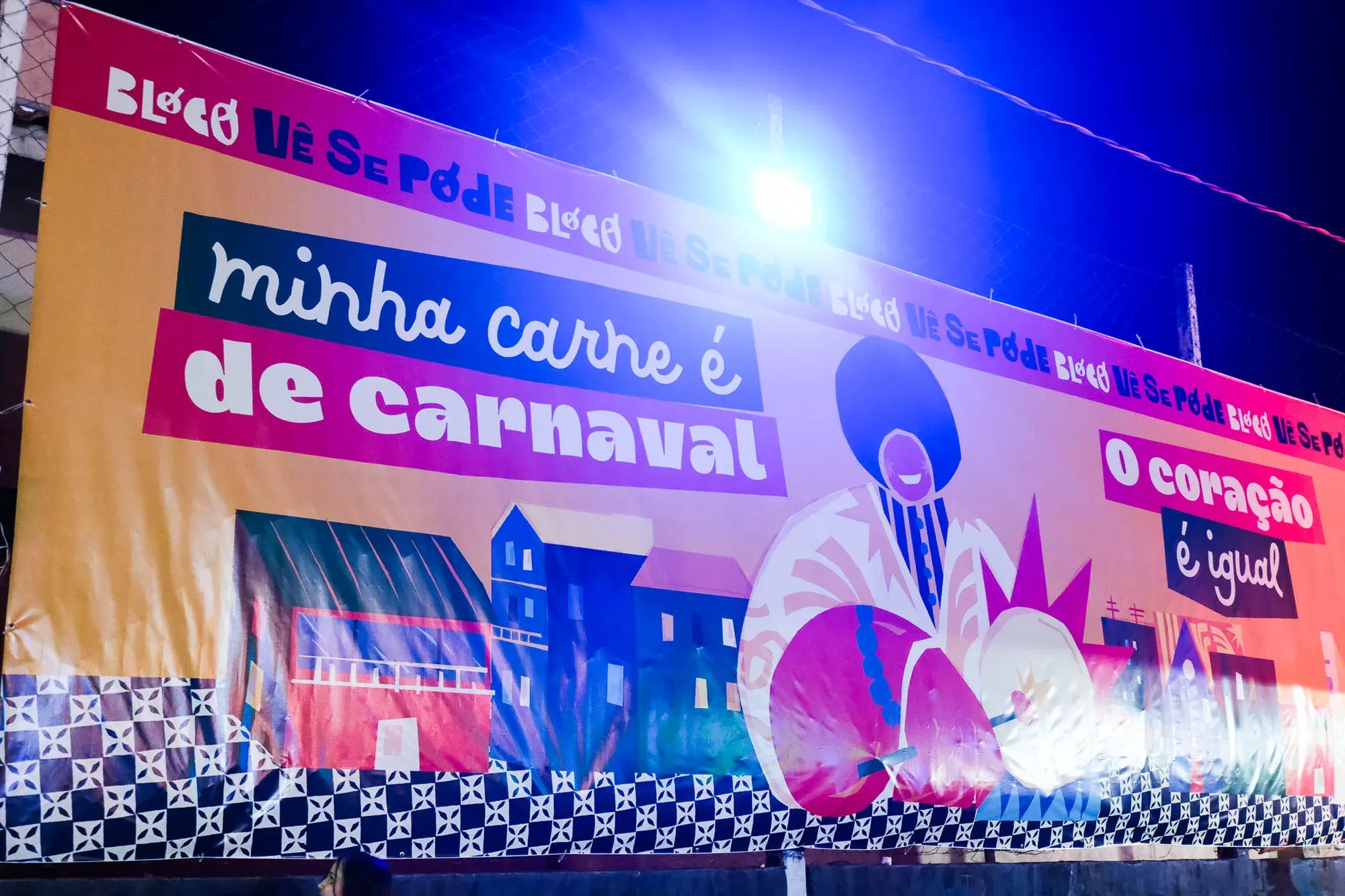 Bloco Vê Se Pode — peça do case