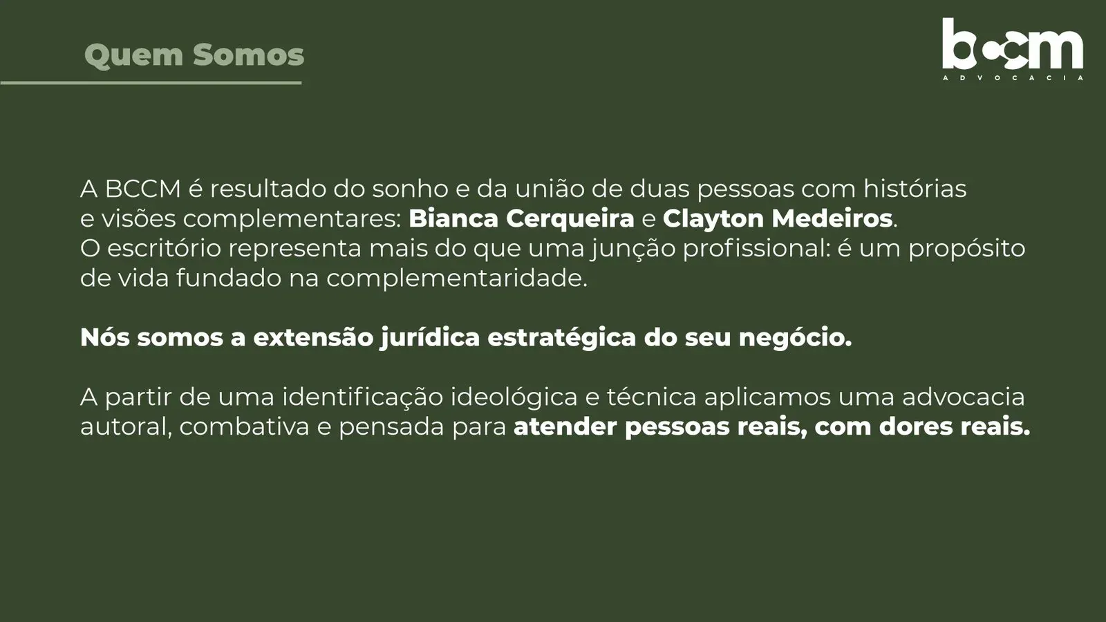 BCCM Advocacia — peça do case
